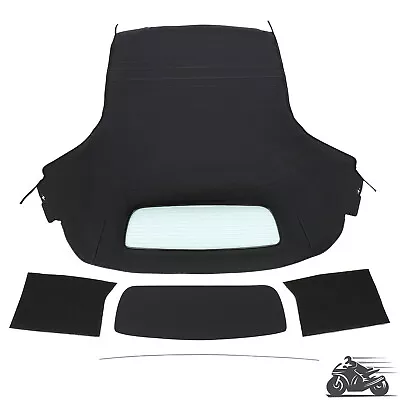 Heated Glass Window & Soft Top For Mini Cooper/S Cabrio Convertible 09-15 Black • $453.99