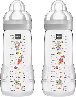 MAM Easy Active Baby Bottle With Fast Flow MAM Teats Size 3 Twin Pack Of Baby  • £17.99