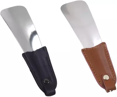 Shoe Horn For Men 6.6  Metal Shoehorn 2-Pack Shoe Spoon For Seniors Kids • $8.50