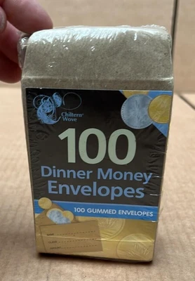 Chiltern Wove Ss612 Dinner Money ENVELOPES 100PKBrown • £4.99
