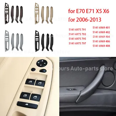 $32.40 • Buy Interior Door Handle Inner Panel Pull Trim Cover For BMW E70 E71 X5 X6 2007-2013
