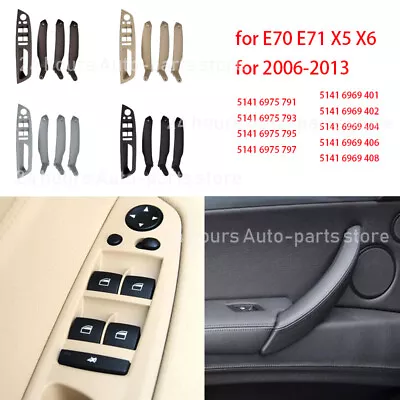 Interior Door Handle Inner Panel Pull Trim Cover For BMW E70 E71 X5 X6 2007-2013 • $31.32