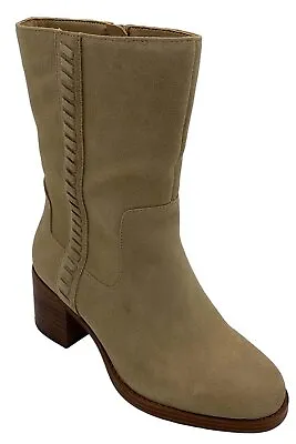 Vince Camuto Water Repellent Mid Shaft Suede Boots Zelcinna Tortilla • $59.99