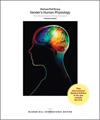 Vander's Human Physiology Paperback Widmaier Strang Raff • $11.48