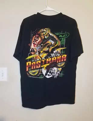 Vintage 00's Travis Pastrana No Fear Suzuki Dirt Bike Motocross Tee Large RARE • $100