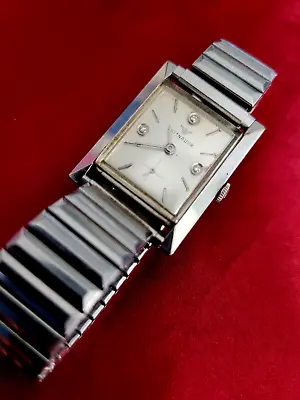 ⚡️SUPER RARE Vintage Longines Wittnauer Men's Diamond Watch WITH BOX • $305.74