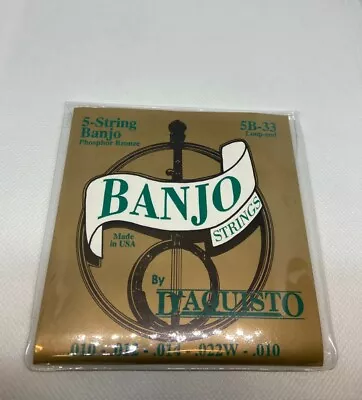 D'aquisto 5-string Banjo Phosphor Bronze Strings 5b-33 Loop End • $8.88