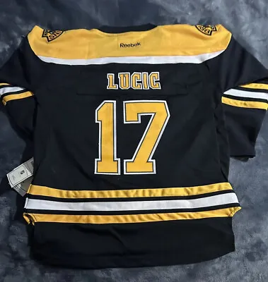 Reebok Nhl Boston Bruins Milan Lucic #17 Hockey Jersey Size Youth L/xl Nwt$100 • $34.99