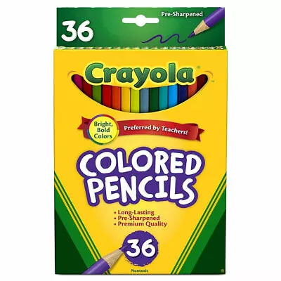 Crayola Coloured Colouring Art Pencils (Pack Of 36) • £6.99