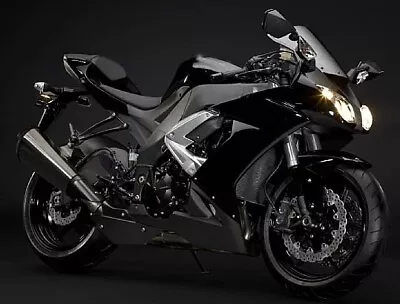 Gloss Black Fairing Kit For Kawasaki Ninja ZX10R 2008-2010 2009 Bodywork Frame • $349.01