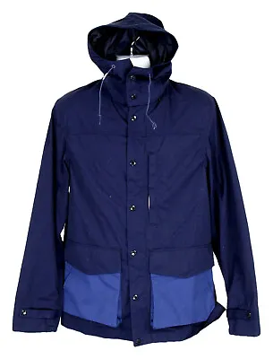 $227.17 • Buy Nanamica X J Crew Men's 65 35 Cruiser Jacket Coat Flap Pockets L C1727 Navy Blue