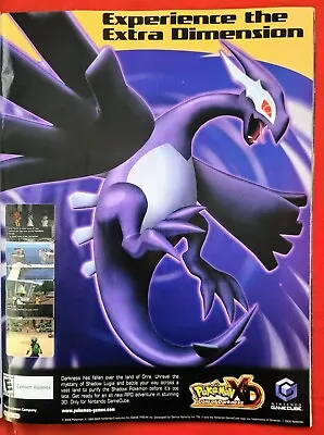 $18.49 • Buy RARE! 2005 POKEMON XD Gale Of Darkness Nintendo Video Game = Promo Art Print AD 