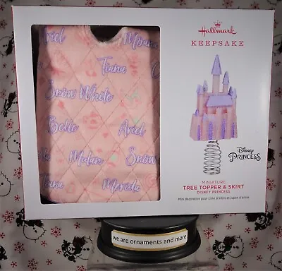 2022 Hallmark Christmas Miniature Disney Princess Tree Topper & Skirt Set • $15.49