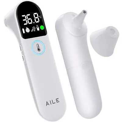 Digital Temperature Thermometer For Ear And Forehead: AILE Infrared Thermomet... • £17.15