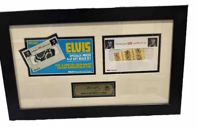 Elvis Graceland Authenticated Framed Clothing Swatch • $300
