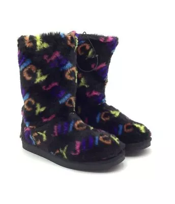 NWT Juicy Couture Women's Kam WJ03576W Multicolor Faux Fur Snow Boots - Size 8 • $14.99