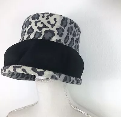 Amanda Smith -Women’s Black White Animal Print Bucket Hat #G658 • $12