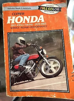 1978-1983 Honda CB250 CB450 SC CM450 Clymer Service Manual • $17.85