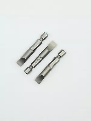 FLAT Slot Power Torsion BIT Set Fits Makita DeWalt Bosch IMPACT DRIVER 10-12 • £2.49