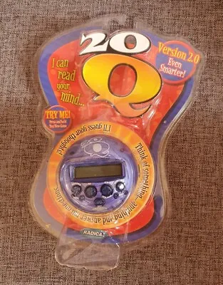 Radica 20Q Questions Version 2.0 Handheld Electronic Guessing Game - New Sealed • £27.99