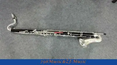 Bass Clarinet GrenadillaEbonyBlack Wood BodyBb KeysSilver Plated-Low C Key • $2999