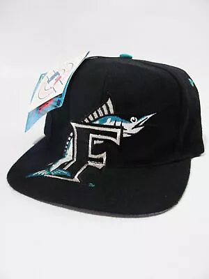 Vintage FLORIDA MARLINS SIGNATURES MONSTER LOGO SNAPBACK New Hat 90s NWT MLB Cap • $149.99