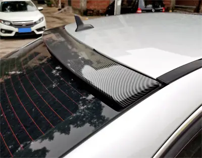 Roof Rear Spoiler Wing Carbon Fiber For 2008-2014 Mercedes C Class W204 Sedan • $92.69