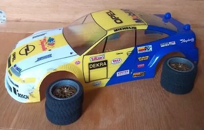 Vintage Tamiya Opel Calibra Body Shell With 4 Tamiya Racing Tires 270/30R19 93Z. • £15.99