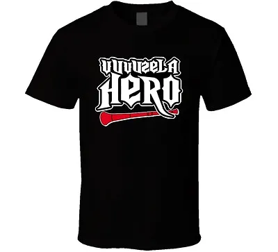 Vuvuzela Funny Guitar Hero Soccer Football T Shirt • $19.99