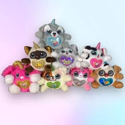 Zuru Rainbocorn Big Lot Of 8 Mini Plush Dogs Cats Bunny Rabbit Cute Tiny Round • $19.99