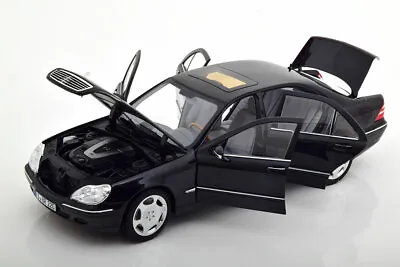 Norev 2000-2005 Mercedes Benz S 600 V220 Black Dealer Ed 1/18 Scale New!  • $179