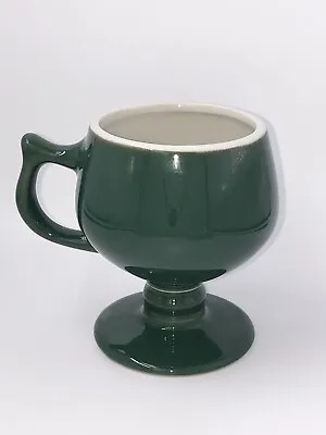 Vtg Hall Pottery Green Pedestal Mug Retro Mod Kitchenware Made In USA • $14.96