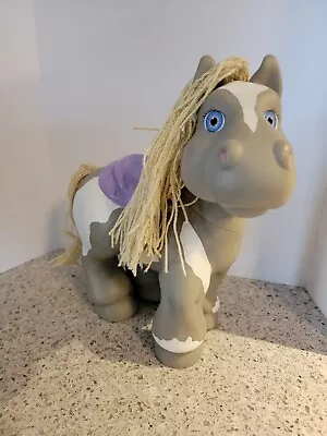 Vintage 1992  Crimp N' Curl  Cabbage Patch Kids Blonde Grey Plastic Horse 12  • $15.99