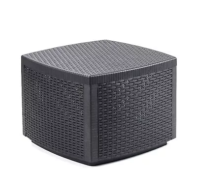 Coffee Table Rattan Ottoman Storage Box Cube Garden Patio Furniture Table Bench • £39.95