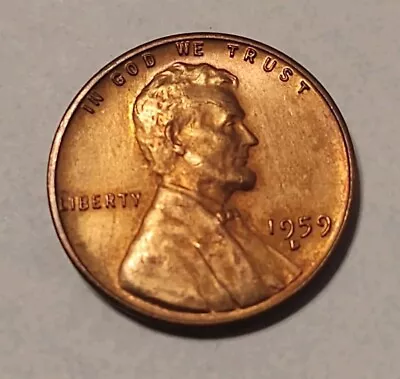 1959 Lincoln Cent D Mint Mark Denver RD Color • $1850