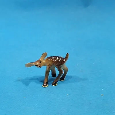 Vintage Mini Deer Fawn Plastic Animal Figure Desk Shelf Decor • $3.19