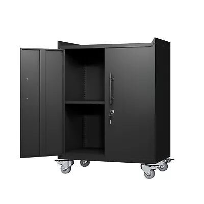 2 Door Tool Cabinets For Garage Lockable Garage Storage Cabinet Locking Metal • $189.99