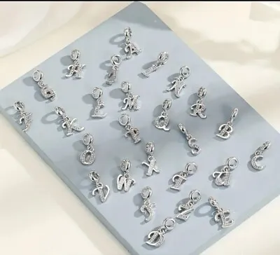 Silver Charm Letter  A To Z Dangle Alphabet - For All Occasions Bracelets • £3.15