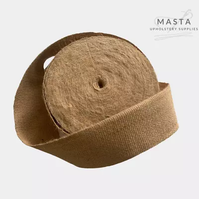 £1.99 • Buy 3  / 75mm -  16lb - Jute Upholstery Webbing Traditional Sofa Chair Hessian