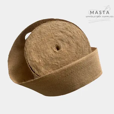 3  / 75mm -  16lb - Jute Upholstery Webbing Traditional Sofa Chair Hessian • £8.79