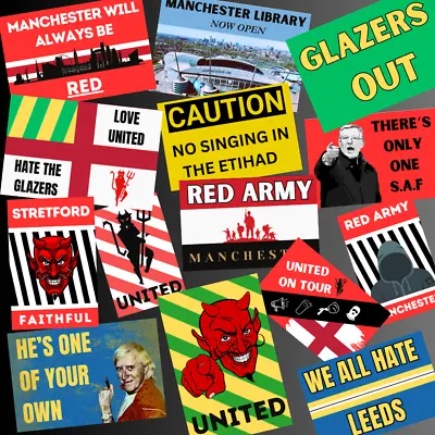 UNITED Style Football Stickers X 50 -  Inspired By Man Utd Manchester • £9.99