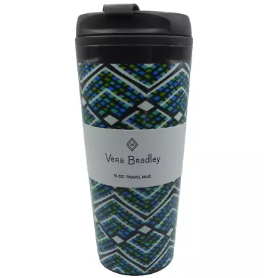 Vera Bradley 15oz Travel Mug - Rain Forest Pattern • $14.99