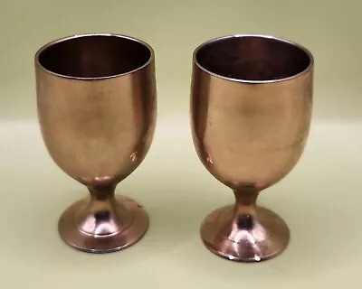 Vintage Brass Goblets Cordial Liquor *SET OF 2*  • $14.99