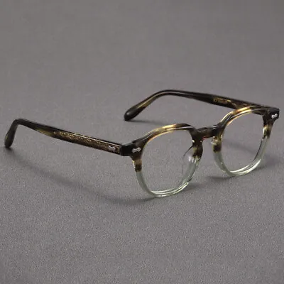 Handmade New Model Plate Eyeglass Frame Vintage Oval Eyeware Frame • $28.79