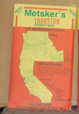 Early 1990's Metsker's Map Of Thurston County Washington • $6.99