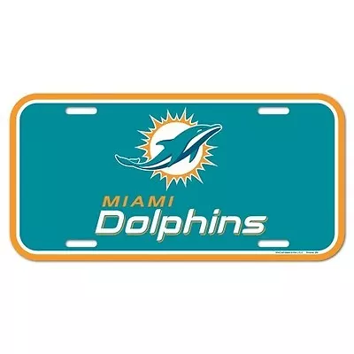 MIAMI DOLPHINS ~ (1) Plastic Official NFL Color License Plate ~ New! • $9.99