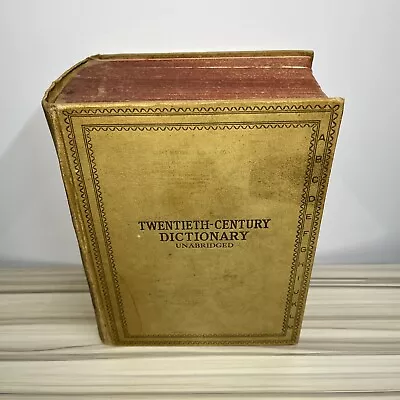 WEBSTER’S Twentieth Century Dictionary Unabridged - VTG 1937 - Atlas Appendix • $38.95