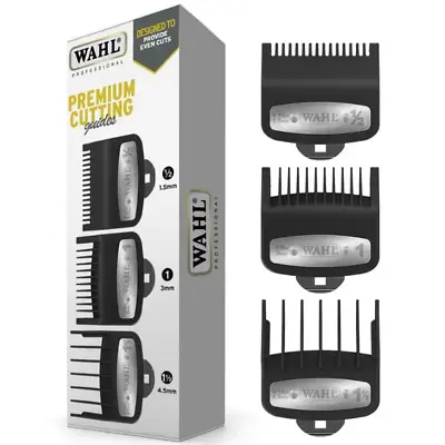 Wahl Premium Attachment Comb For Clipper 3 Pack - #1/2 #1 #1 1/2 • $52.25