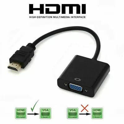 1080P HDMI Male To VGA Female Video Cable Cord Converter Adapter For PC Monitor • $3.84