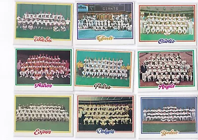 1978 Topps Team Picture Cards - Choose The Ones You Need            (BTC-78-00) • $0.99